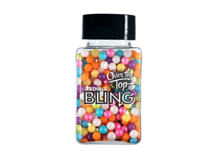 Over The Top Edible Bling Rainbow Pearls 70g