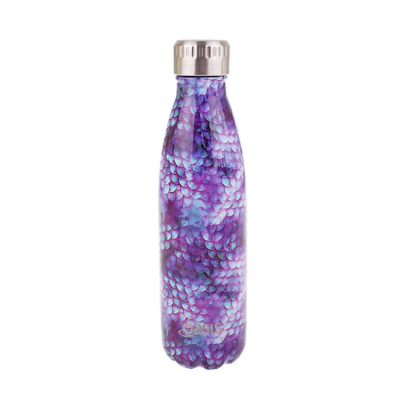 Oasis Stainless Steel Insulated Drink Bottle 500ml - Dragon Scale *