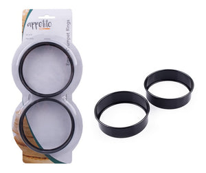 Appetito Egg & Crumpet Rings Non-Stick Set of 2