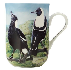 Maxwell & Williams Birds of Australia Katherine Castle 10 Year Anniversary Mug 300ml - Magpie