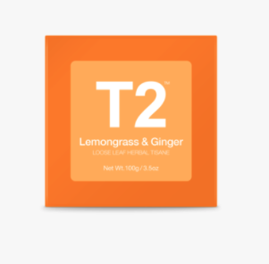 T2 Loose Leaf Lemongrass and Ginger 100G Gift Cube