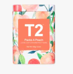 T2 Loose Leaf Packs A Peach 100g Icon Tin