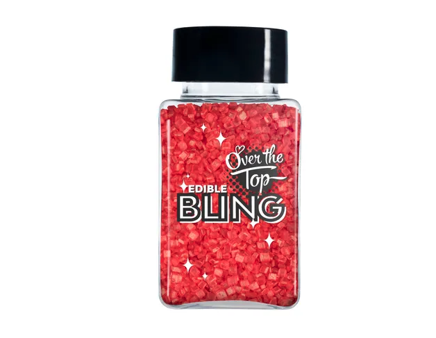 Over The Top Edible Bling Sanding Sugar Red 80g