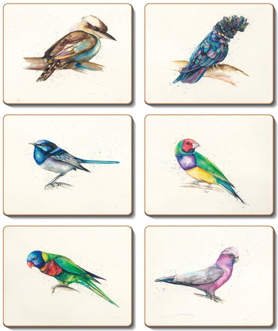 Cinnamon Away with the Birds Set of 6 Coasters