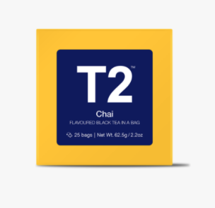 T2 Tea Bag Chai 25pk Gift Cube