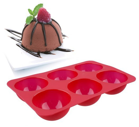 Daily Bake 6 Cup Silicone Dome Dessert Mould
