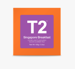 T2 Loose Leaf Singapore Breakfast 100G Gift Cube