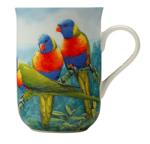 Maxwell & Williams Birds of Australia Katherine Castle 10 Year Anniversary Mug 300ml - Lorikeet