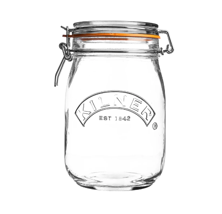 Kilner Round Clip Top Jar 1L