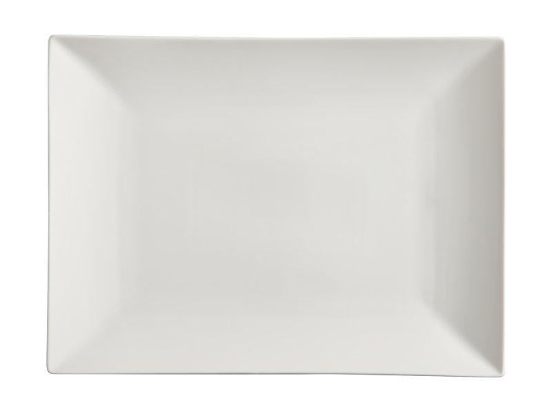 Maxwell & Williams White Basics Linear Rectangular Platter 40x30cm Gift Boxed *