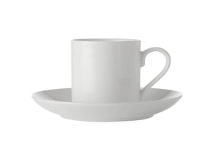 Maxwell & Williams White Basics Straight Demi Cup and Saucer 100ML
