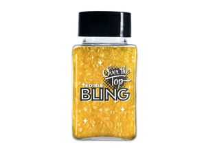 Over The Top Edible Bling Sanding Sugar Yellow 80g