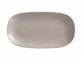 Maxwell & Williams Dune Oblong Platter 33x18cm Taupe*