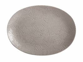 Maxwell & Williams Dune Oval Platter 41x30cm Taupe*