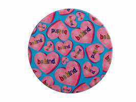 Maxwell & Williams  Kasey Rainbow Be Kind Ceramic Coaster 10cm - Hearts*