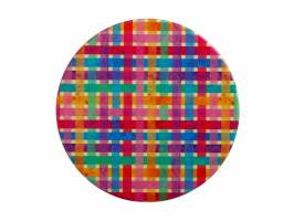 Maxwell & Williams  Kasey Rainbow Be Kind Ceramic Coaster 10cm - Plaid*