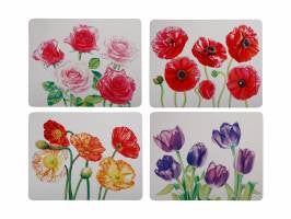 Maxwell & Williams  Katherine Castle Floriade Cork Back Placemat 34x26.5cm Set of 4 Assorted