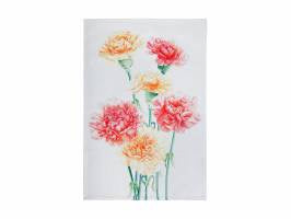 Maxwell & Williams  Katherine Castle Floriade Tea Towel 50x70cm - Carnations