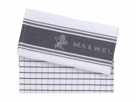 Maxwell & Williams Epicurious Tea Towel 50x70cm Set of 2 Grey