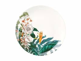 Maxwell & Williams The Black Pen Night Garden Coupe Dinner Plate Foliage 27.5cm