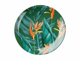 Maxwell & Williams The Black Pen Night Garden Coupe Side Plate Foliage 19cm