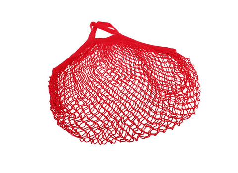 Sachi Cotton String Bag Short Handle - Red