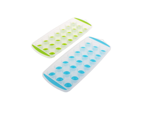 Appetito Easy Release 21 Cube Round Ice Tray Set of 2