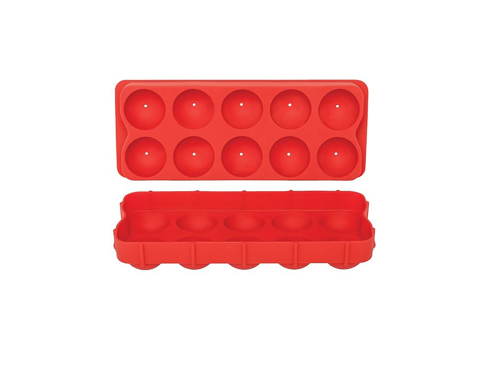 Appetito Easy Release Silicone Round Ice Ball Tray
