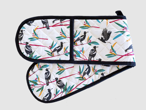 All Gifts Australia Double Oven Glove - Magpies