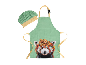 Maxwell & Williams Marini Ferlazzo Wild Planet Kids Apron & Hat Set -  Red Panda