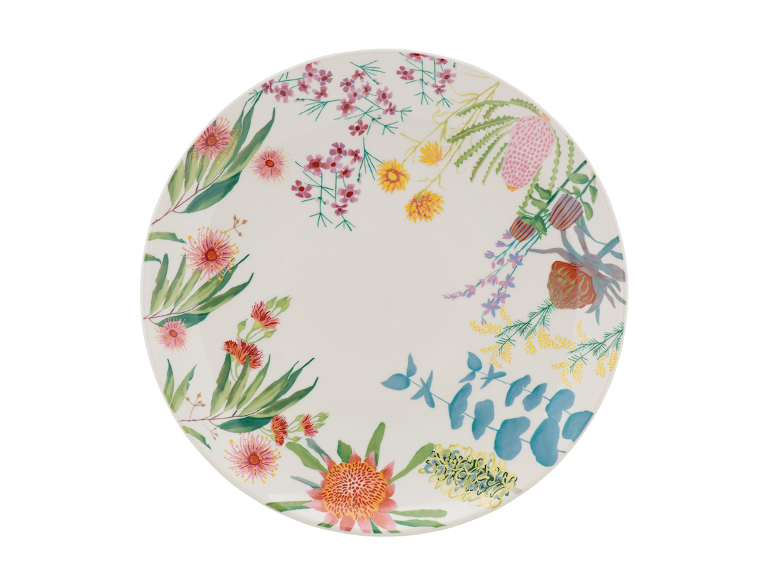 Maxwell & Williams Royal Botanic Gardens Native Blooms Coupe Entree Plate 23cm