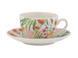 Maxwell & Williams Royal Botanic Gardens Native Blooms Coupe Demi Cup & Saucer 100ML