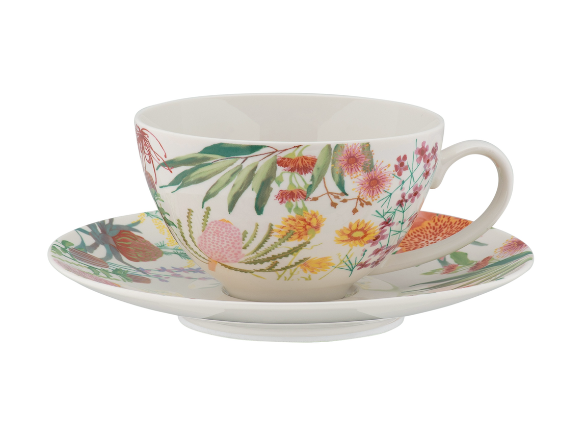 Maxwell & Williams Royal Botanic Gardens Native Blooms Coupe Cup & Saucer 200ML