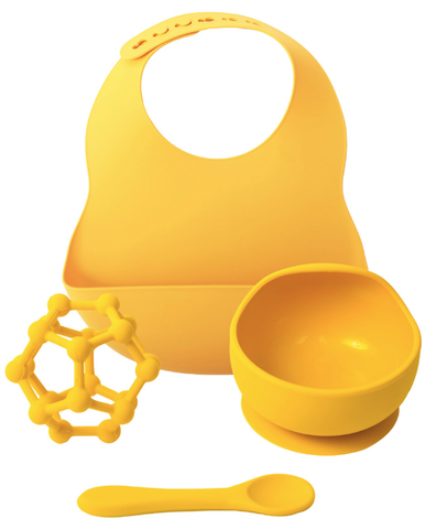 Splosh Mustard Silicone Dinner Set