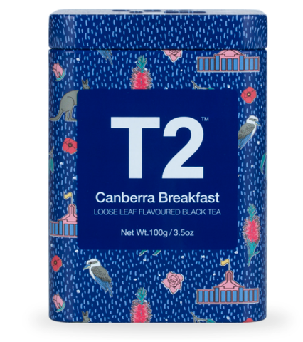 T2 Loose Leaf Canberra Breakfast 100g Icon Tin