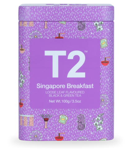 T2 Loose Leaf Singapore Breakfast 100g Icon Tin