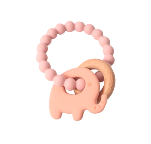 Splosh Baby Silicone Elephant Teether Pink