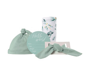 Splosh Baby Announcement Set Eucalyptus