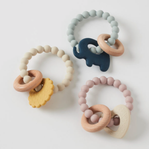 Nordic Kids Mika Silicone and Wood Teethers
