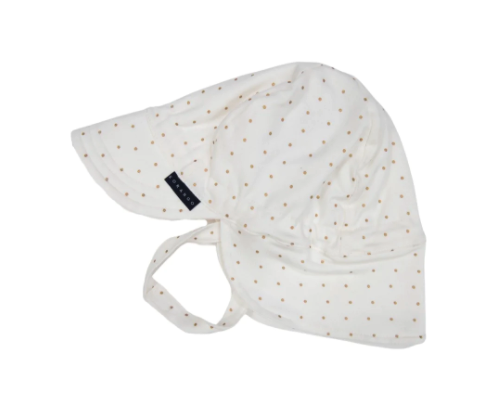 Korango Gold Spot Cotton Legionnaires Hat - White