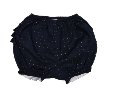 Korango Gold Spot Frill Short - Navy