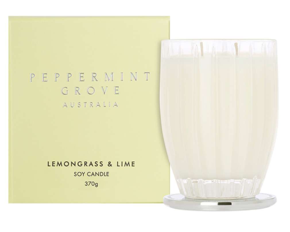Peppermint Grove 370g Candle - Lemongrass & Lime