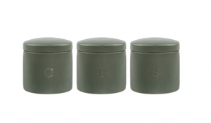 Maxwell & Williams Epicurious Canister 600ML Set of 3 Sage Gift Boxed