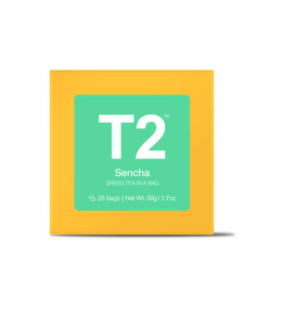 T2 Tea Bag Sencha 25pk Gift Cube
