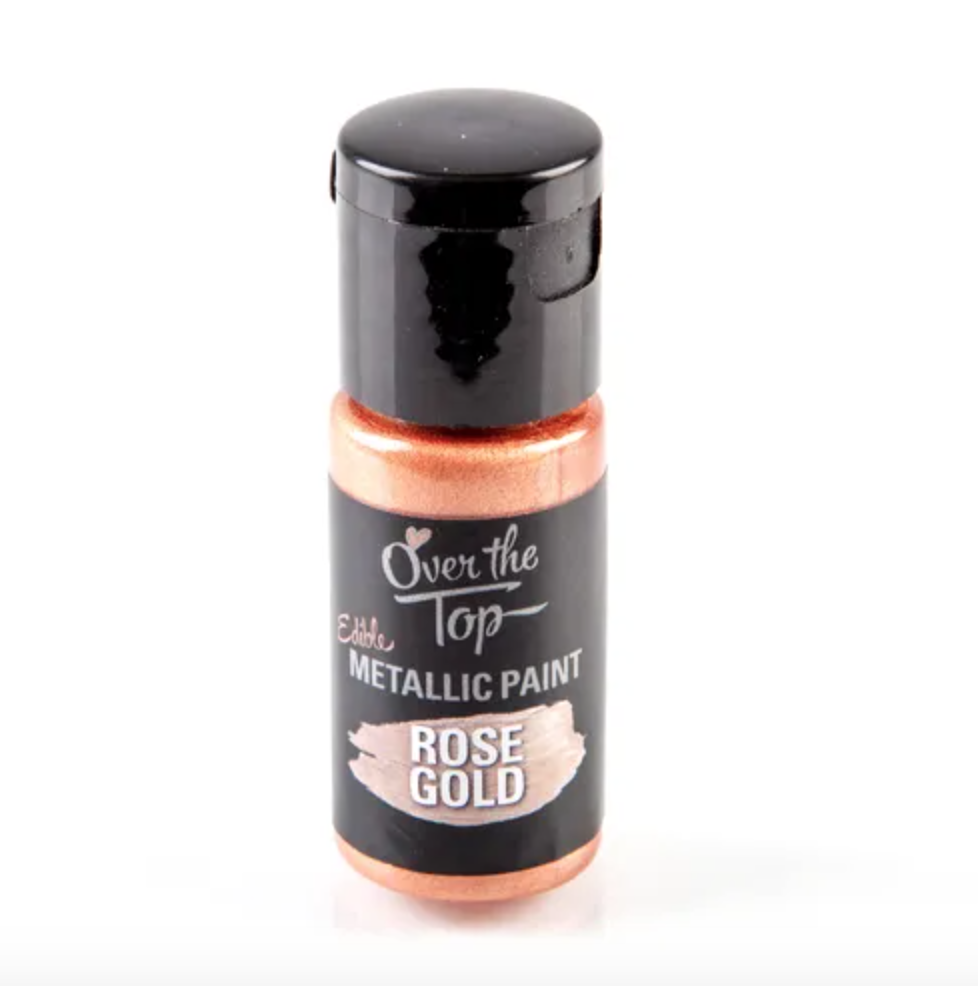Over The Top Edible Metallic Paint Rose Gold