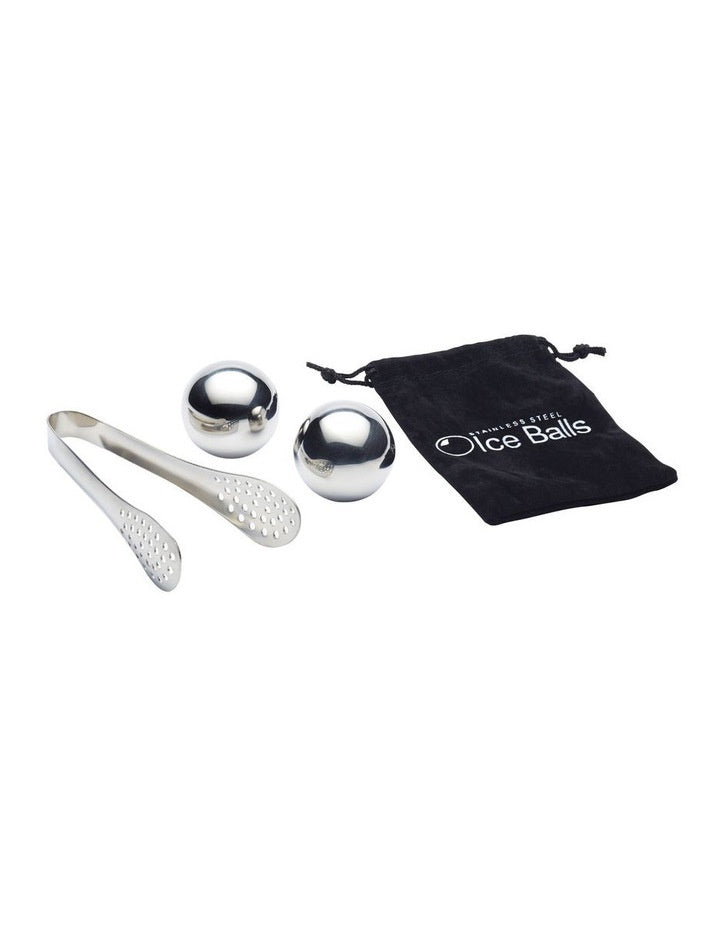 Barcraft Ice Ball Set 3pc Stainless Steel