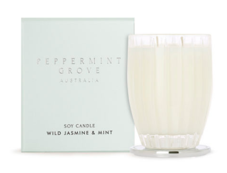 Peppermint Grove 370G Candle - Wild Jasmine & Mint