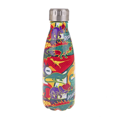 Oasis Stainless Steel Insulated Drink Bottle 350ml - Dinosaurs*