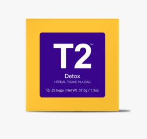 T2 Tea Bag Detox 25pk Gift Cube