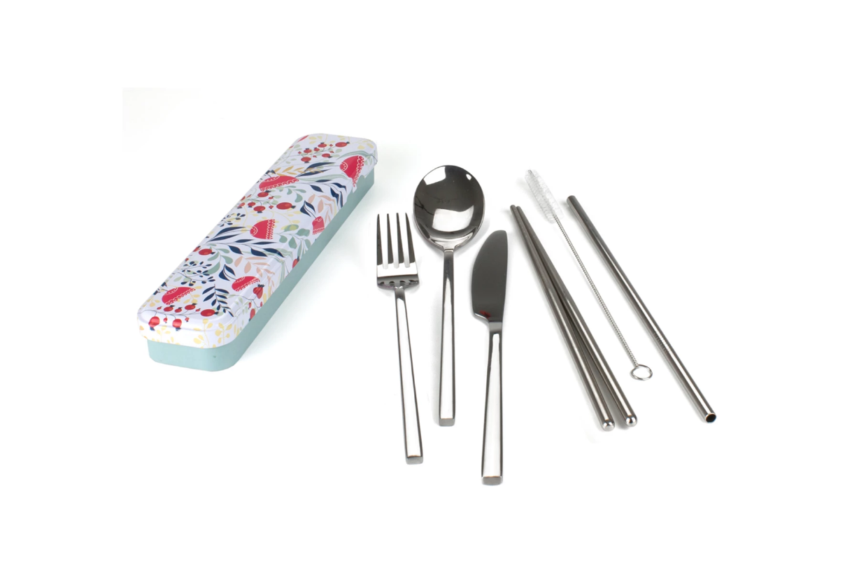 Retro Kitchen Carry Your Cutlery - Botanical